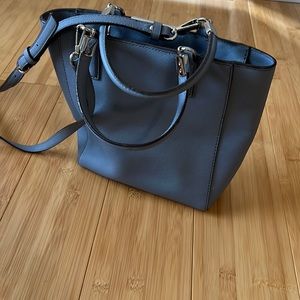 Coach Handbag Blue grey saffiano leather mini tote bag